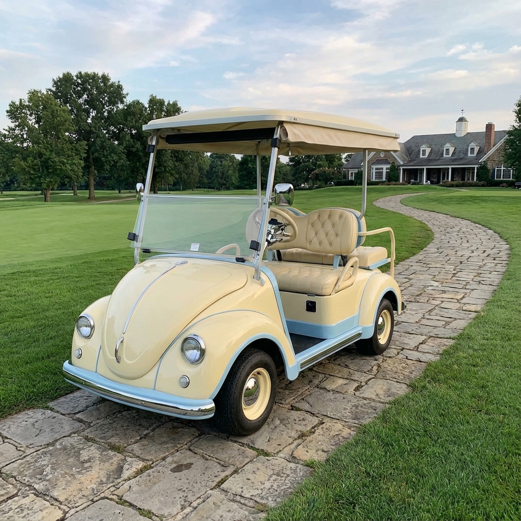 Vintage Golf Cart Electric Vehicle